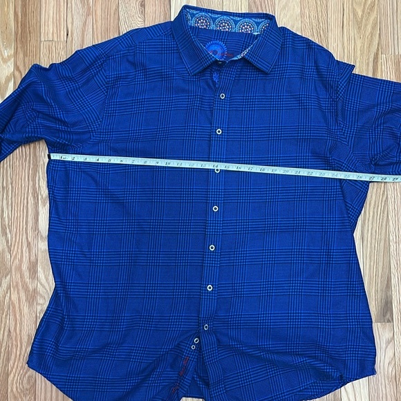 Robert‎ Graham Blue Plaid Long Sleeve Button Down - Picture 7 of 8